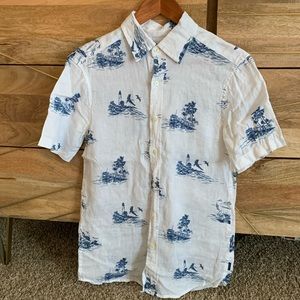 Vineyard Vines men’s linen classic fit short sleeved shirt, size xs